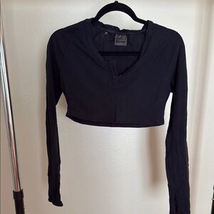 Gymshark Black Long Sleeve Crop Top